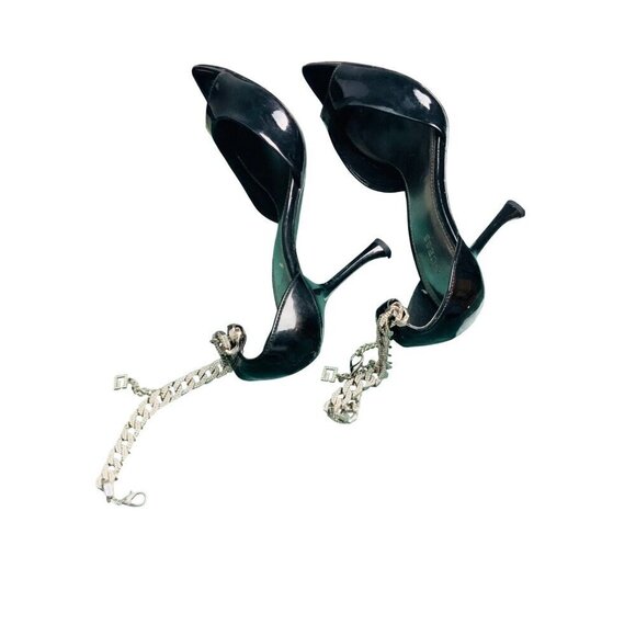 Guess women’s high heel shoes size 8.5 rhynestone straps gorgeous - Picture 9 of 10